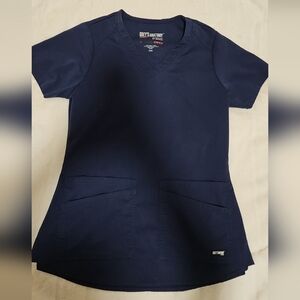 Grey's Anatomy Navy Blue Scrub Top